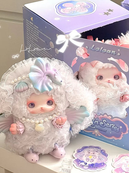 Boîte mystère Original Blind Box Loloan Ocean Series Pendentif mignon pour sac à dos Décoration de chambre Jouet Cadeau surprise d'anniversaire/de Noël