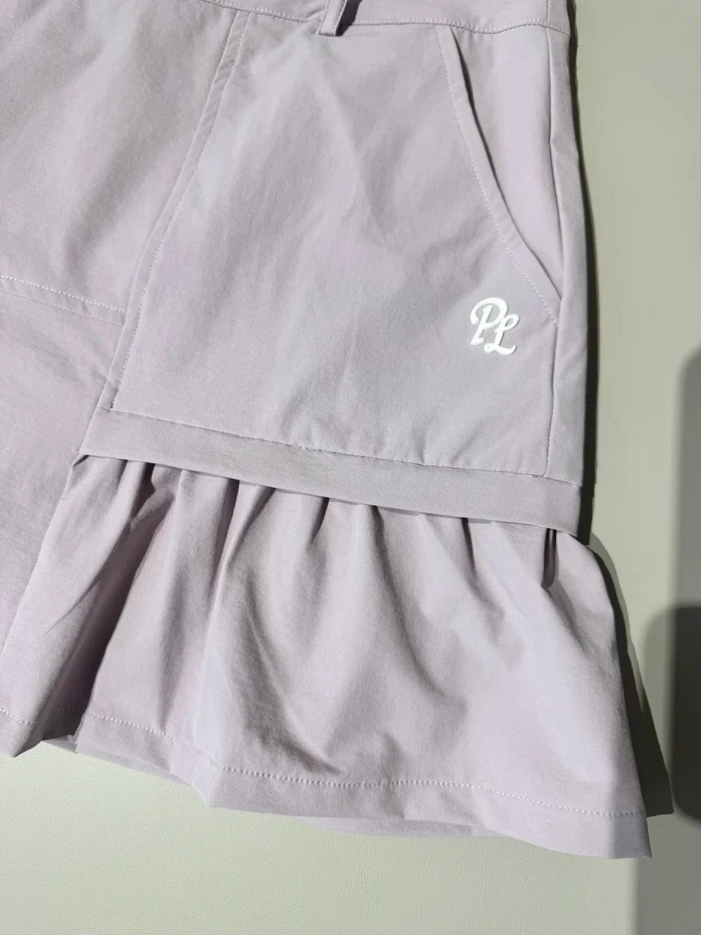 PL Golf Women New Autumn Top Puff Long Sleeve Polo Shirts Elegant Korean Style T-shirts Lady Pleated Golf Cargo Skirt with Short