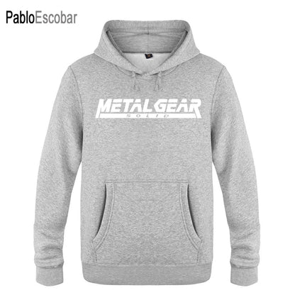 2024 ne top business fashion Versatile Trendy MGS Metal Gear Solid Letter Hoodies Men Men's Pullover Fleece Hooded Sweatshirts
