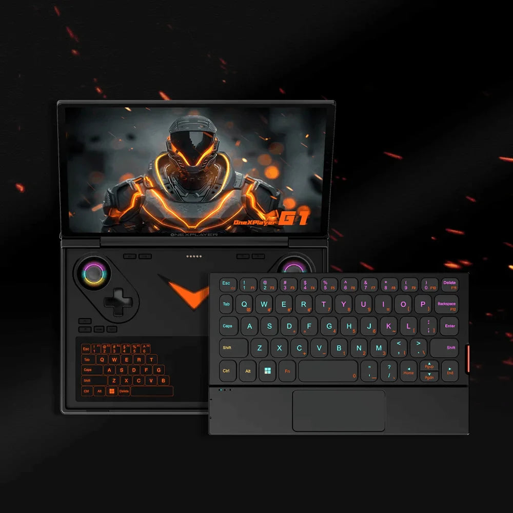 OneXPlayer G1 Gaming Laptop AMD Ryzen AI 9 HX 370 & Intel Core Ultra 7 255H Portable 8.8 Inch 144Hz Dual-Mode Keyboard Computer