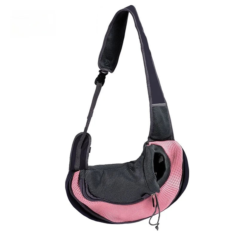 Sac à dos pour animaux de compagnie, sac de transport de voyage portable, sac à bandoulière extérieur mains libres adapté aux fournitures pour animaux de compagnie de chat et de chien