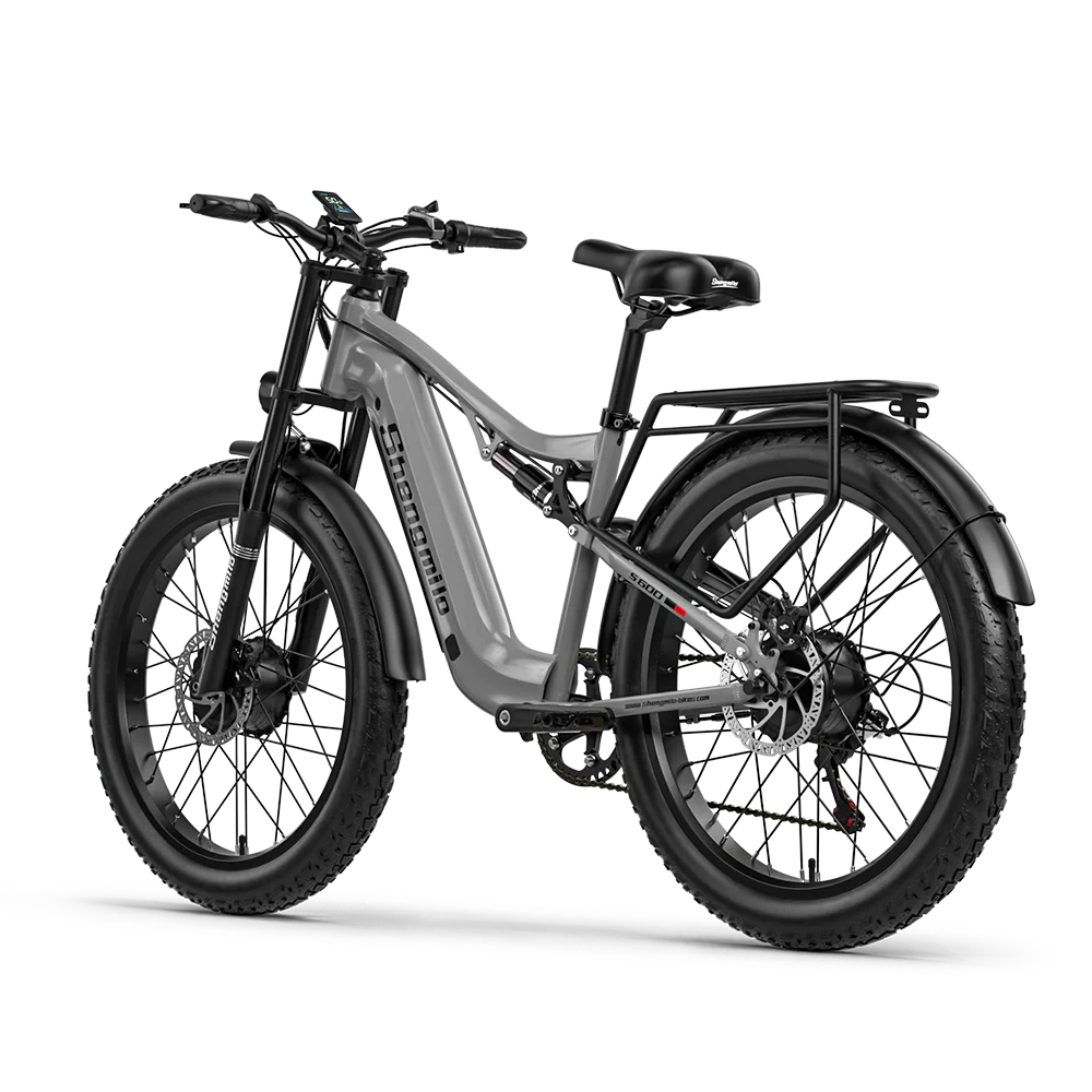Shengmilo S600 gros pneu vélo électrique 2000W avec deux moteurs 48V17.5AH batterie 26 pouces e vélo adulte, vélo électrique de montagne
