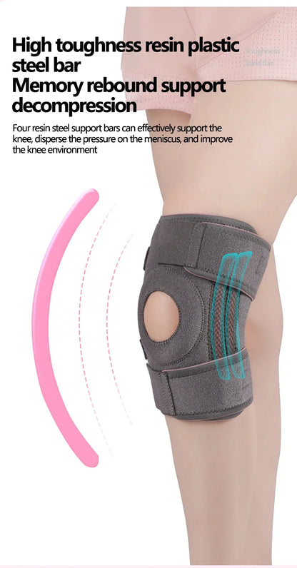 1PC genouillère orthopédique genouillère soutien douleur articulaire Relif rotule protecteur réglable Sport genouillère garde ménisque Ligament