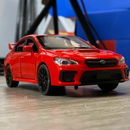 1:30 Subaru Impreza WRX STI 2020 supercar alliage moulé sous pression modèle accessoires de voiture ornements intérieurs de voiture saint valentin pour ami