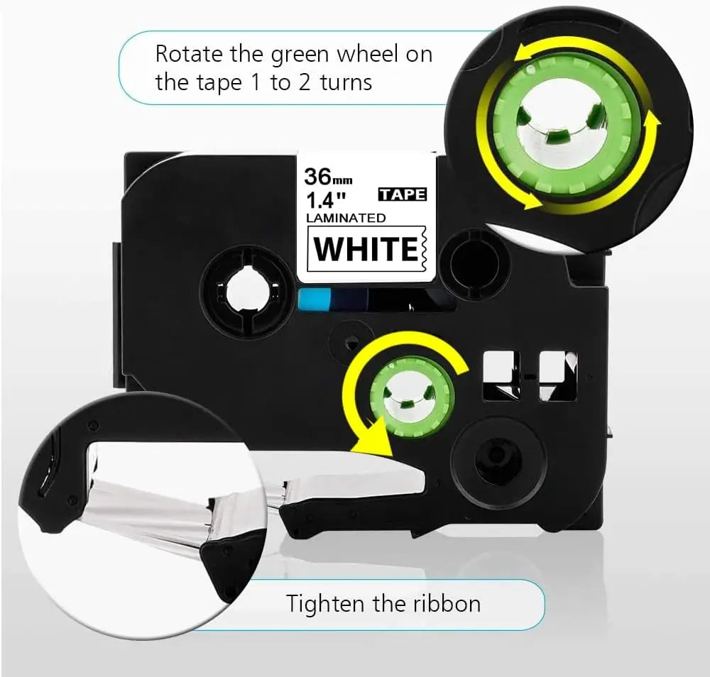 6/9/12mm 231 TZ Label Tape 221 211 Laminated Tape 831 234 334 Labeling Ribbon Compatible for Brother PT-H110 D210 Label Maker