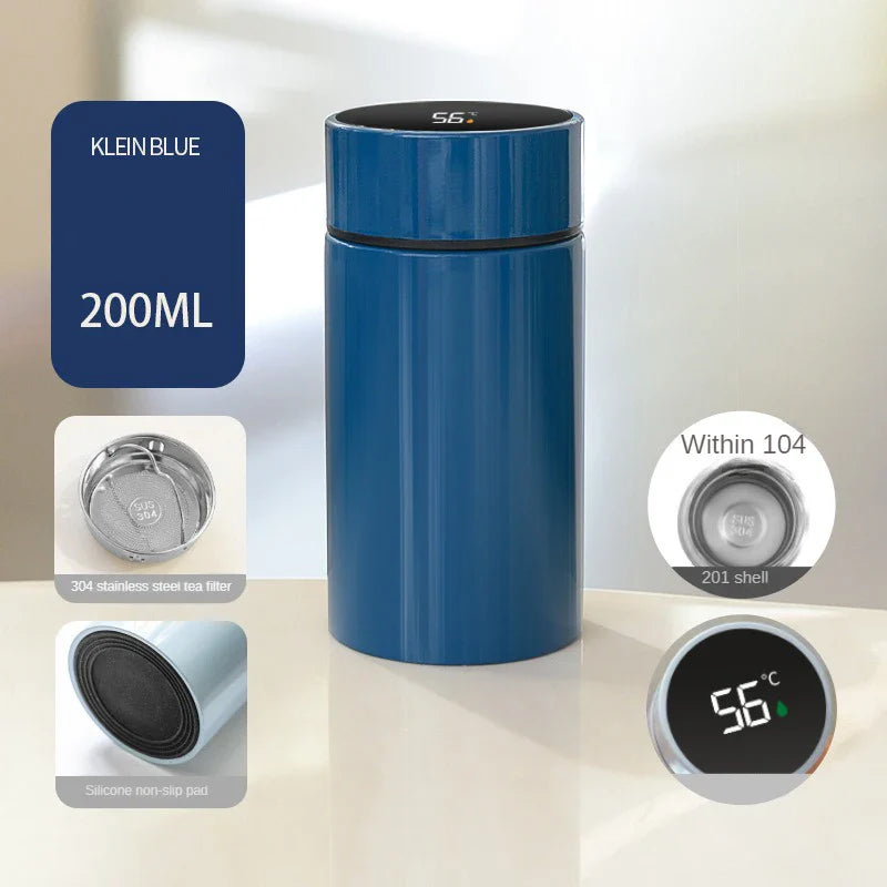 Mini Tasse Thermos 200ml/300ml Tasse de Poche en Acier Inoxydable Tasse à Café Thermique Bouteille Isotherme Flasque à Vide Cadeau pour Enfants
