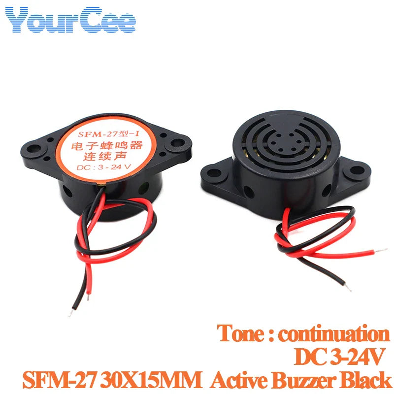 SFM-27 SHD4216 alarme sonore électronique alarme sonore continue/intermittent DC 3-24 V 12 V décibel élevé pour Arduino voiture Van