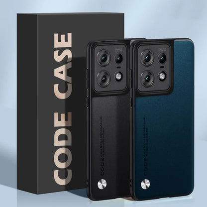 Leather Case for Motorola Moto Edge 50 Pro Luxury Carbon Fiber Matte Silicone Protection Phone Cover MotorolaEdge50Pro Coque