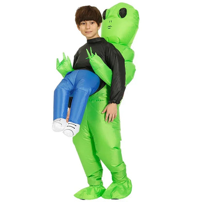 Festival et fête d'Halloween 2025 amusant costume gonflable d'extraterrestre pour adultes et enfants