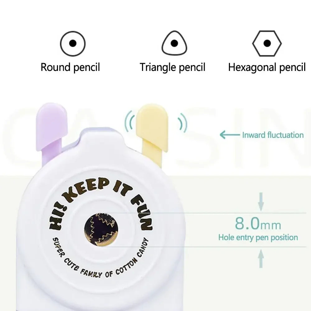 Cute Cartoon Animal Pencil Sharpener - Hand-Cranked Mechanical Tool, Anti-Sticking Lead, Auto-Lead Feed, Ideal School Supply & K