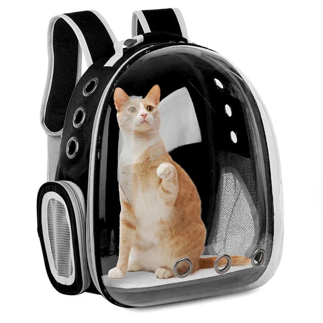 Sac de Transport pour animaux de compagnie, sacs à dos spatiaux pour animaux de compagnie, respirant, Portable, Transparent, pour chiot et chien, sacs à capsules spatiales