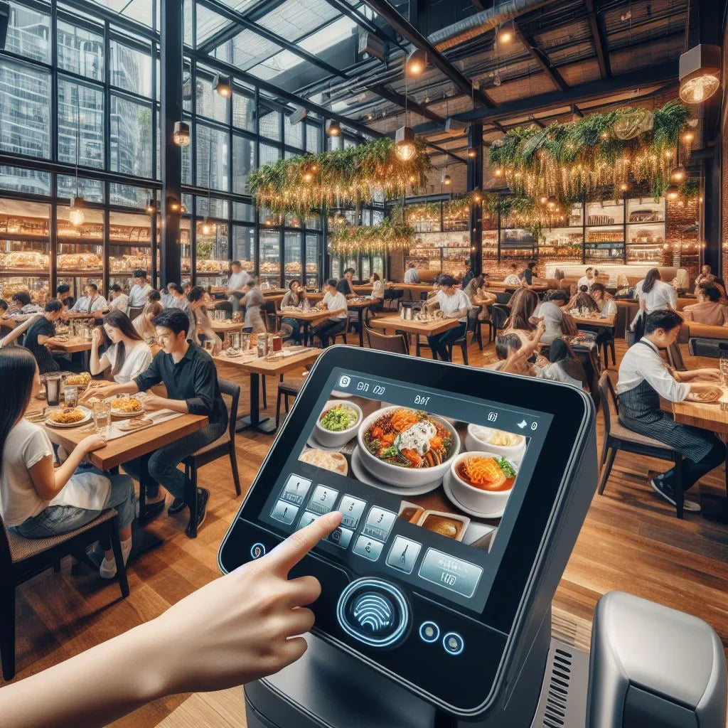 Self-service terminal payment kiosk Personalized check-in in interactive kiosk touch visitor management self-service