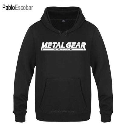 2024 ne top business fashion Versatile Trendy MGS Metal Gear Solid Letter Hoodies Men Men's Pullover Fleece Hooded Sweatshirts