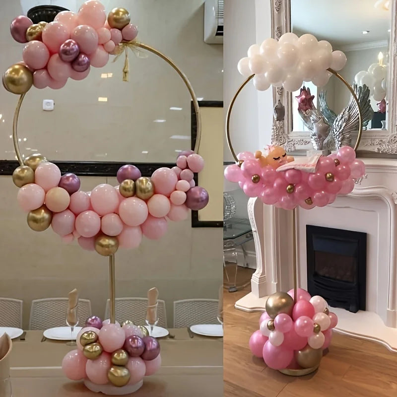 1/2 cercle Support de ballons arche Guirlande de ballons anneau pour décoration de mariage, baby shower, fête d'anniversaire, guirlande de ballons de Noël