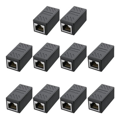 Kebidumei RJ45 Coupler Network Cable Extender 1000Mbps CAT5 CAT6 Ethernet Cable Extender Ethernet LAN Splitter Connector Adapter