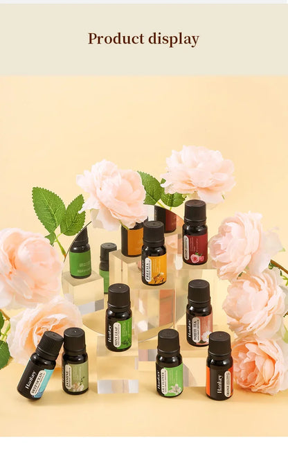 10ml Pure Essential Oil Humidifier Aromatherapy Diffuser Scented Candle Making Air Freshener DIY Aromatic Oil Jasmine Rose Ocean