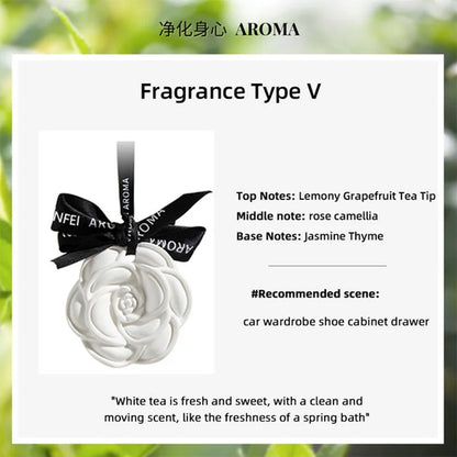 Ceramic Ornaments Aromatherapy Light Luxury Ancient Home Perfume Diffuser Stone Tablet Plaster Car Fragrance Pendant