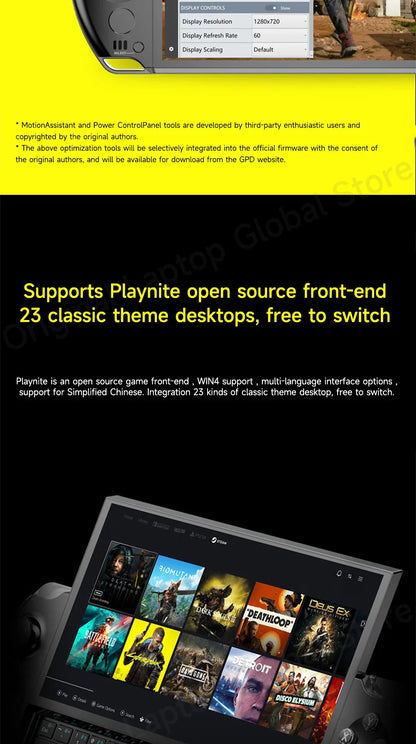 GPD WIN 4 2025 AMD Ryzen™ AI 9 HX 370/ AMD Ryzen 7 8840U Processor 32GB RAM 1TB/2TB Hard Drive 6-inch Pocket Mini PC Laptop