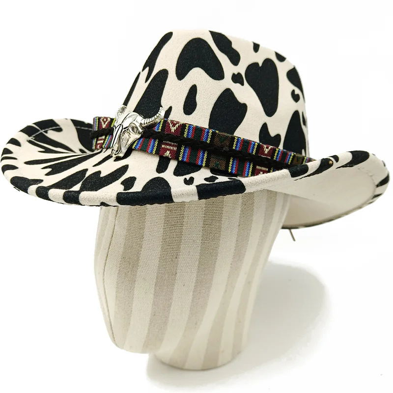 Chapeau de cowboy divers accessoires chapeau de cowboy monochrome en feutre chapeau d'extérieur homme et femme chapeau de cavalier chapeau femme