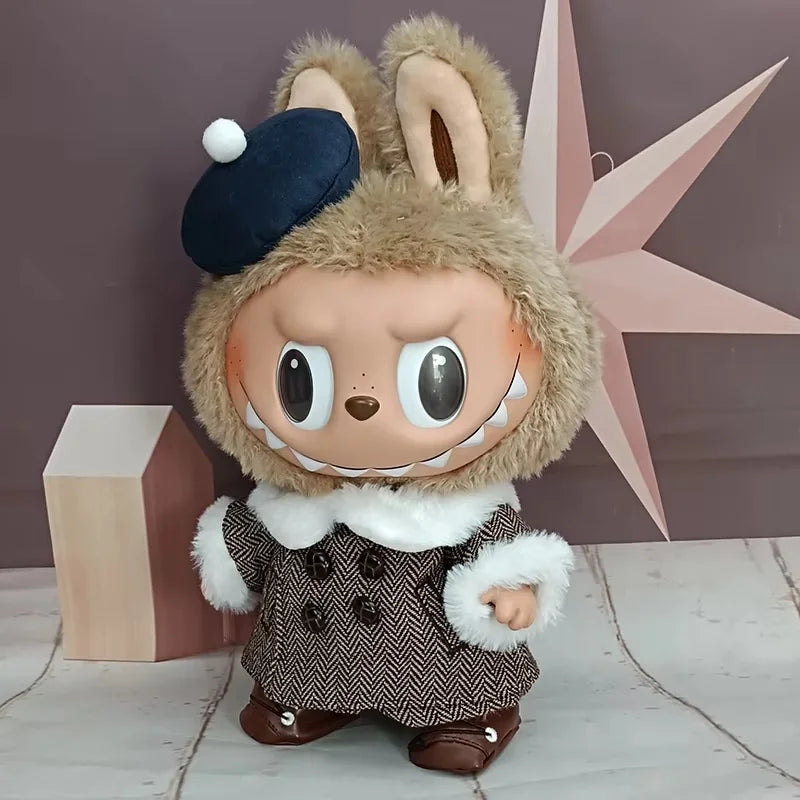 LABUBU Time To Chill TPR Vinyl Doll Clothes Changeable Outfit Set Dress Up Costume Replacement Collectible Toy Gift