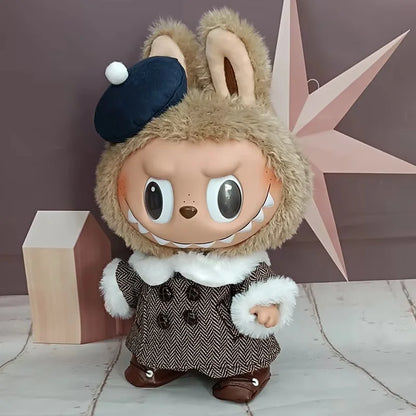LABUBU Time To Chill TPR Vinyl Doll Clothes Changeable Outfit Set Dress Up Costume Replacement Collectible Toy Gift