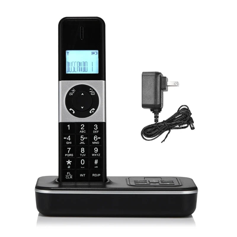 Système de téléphone sans fil D1002B, téléphone domestique extensible, affichage des abonnés élevés, combiné mains libres extensible