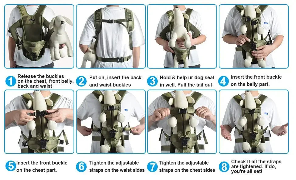 Pet carrier backpack for dogs, cats, front travel bag for carrying pets, small and medium dogs, bulldog, puppy, Mochila Para Perro