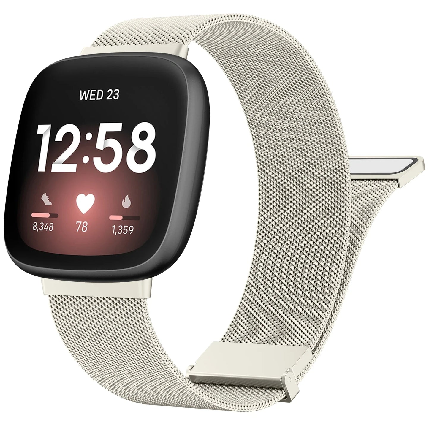 Metal Magnetic Strap For Fitbit Versa 3 4 Watchband Bracelet Wristband For Fitbit Versa Sense/sense 2 Milanese Replacement Strap