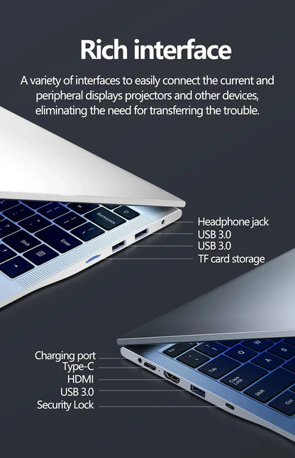 PC portable gamer 16 pouces Intel 5805 I9-11900H DDR4 Windows 11 32 Go RAM 2 To SSD HDMI Caméra HD 8 cœurs 16 threads
