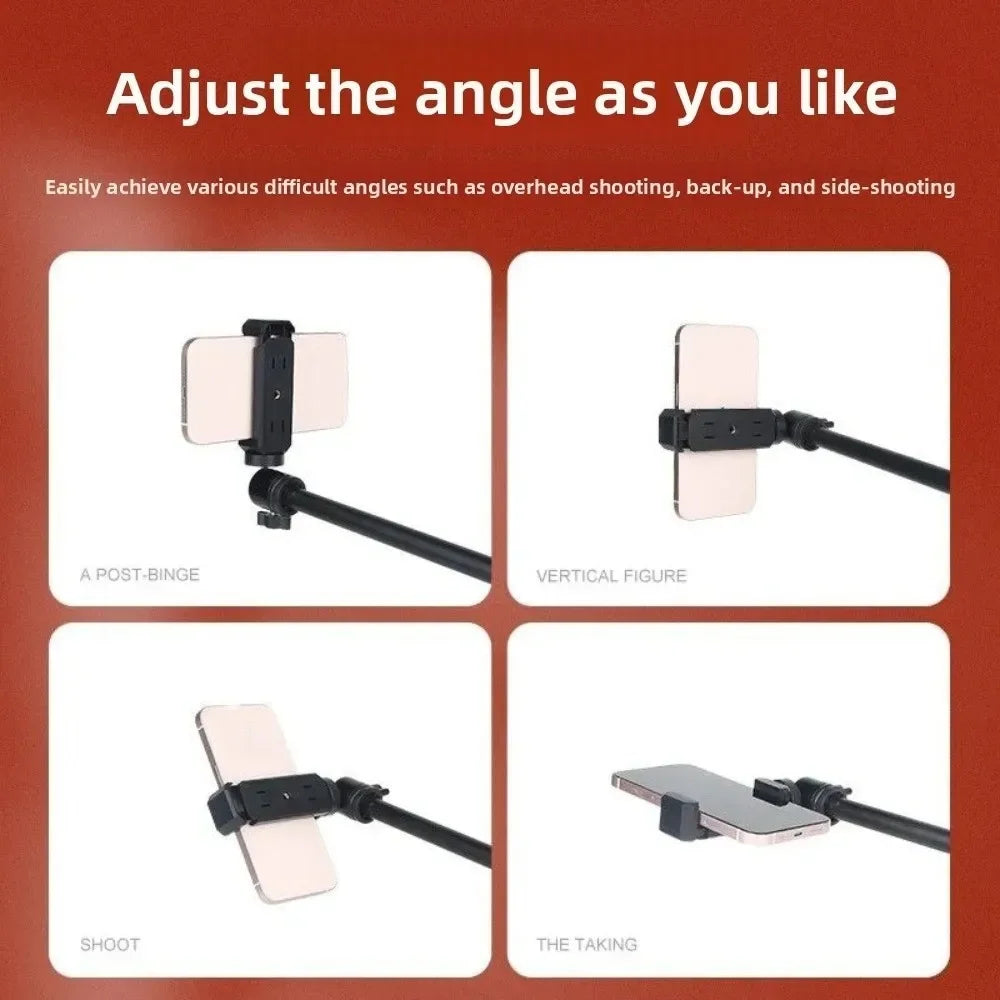 Trépied de lumière de diffusion en direct à lumière LED 360 °   Lumière de remplissage réglable pour téléphone Portable, lumière supplémentaire réglable et Portable douce