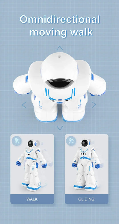 Jouet robot intelligent à détection de gestes et tactile : robot spatial télécommandé programmable