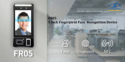 HFSecurity FR05 5 ''Android accès par empreinte digitale reconnaissance faciale temps de présence Machine système de contrôle d'accès de porte