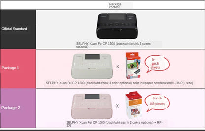 Photo Printer Wireless Connection To Print CP1300 Small Photo Printer Can Print Stickers