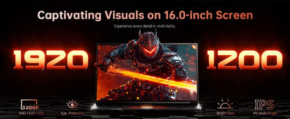 2025 ACEKAMAS 16" Gaming Laptop Intel Core i7 6700HQ GTX 1060 IPS 1920*1200 Gamer Computer 16GB DDR4 1TB SSD Windows 11 Pro PC