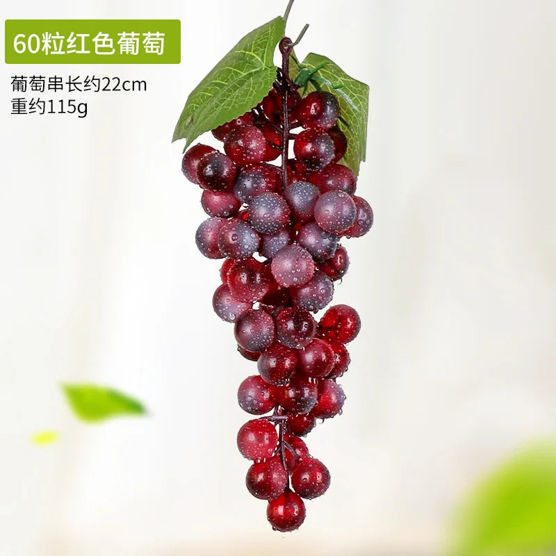 5PCS 12/18/24/36/60/85/100 Heads Artificial Grapes Christmas Halloween Wedding Party Home Garden Hanging Decoration Fake Fruits
