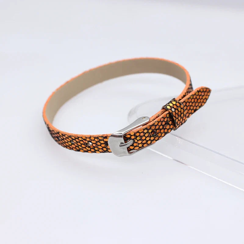 Bracelet à paillettes scintillantes, 8mm de largeur, 21cm de longueur, breloques coulissantes, lettres de l'alphabet, bijoux à bricoler soi-même, cadeau pour femmes et enfants