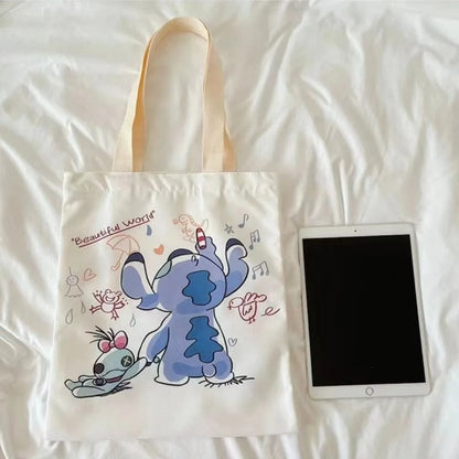 2025 Fashion Women Stitch Bag Crossbody Bag STITCH Cartoon Peripheral Cute Canvas Large Capacity Shoulder Bag Baby Same Style