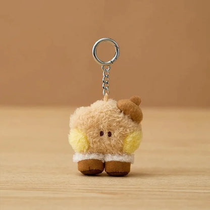 New 10Cm Bt21Ed Baby Series Kawaii Anime Rj Cooky Plush Keychain Cute Cartoon Plush Pendant Doll Toy Bag Accessories Girl Gift