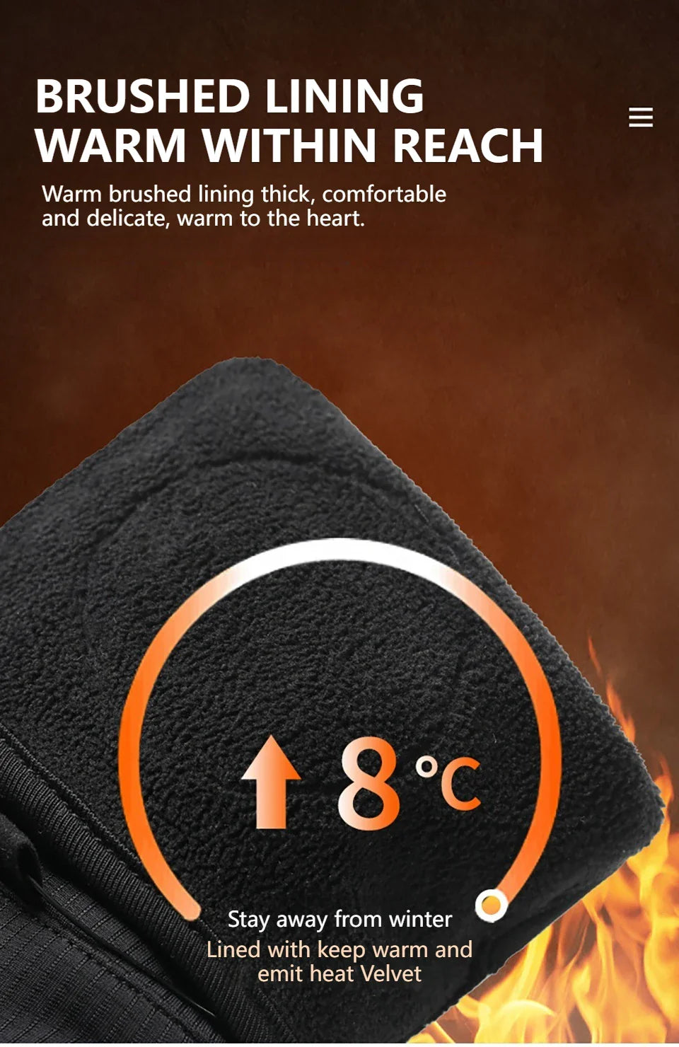 GTUBIKE nouveaux gants de ski chauds d'hiver unisexe coupe-vent résistant au froid gants pour écran tactile pour les Sports de plein air course randonnée cyclisme