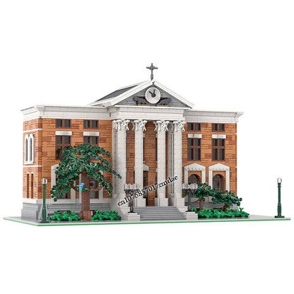 MOC Back to the Future modular Clock Tower Courthouse Mall model DIY creative ideas Children Toy birthday Gift christmas Blocks