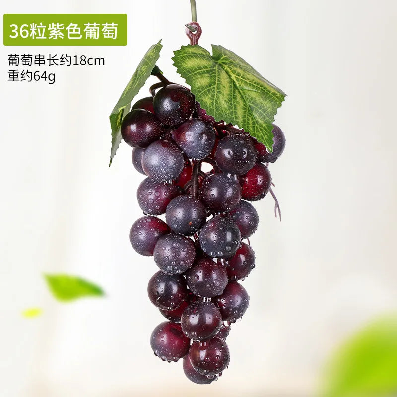 5PCS 12/18/24/36/60/85/100 Heads Artificial Grapes Christmas Halloween Wedding Party Home Garden Hanging Decoration Fake Fruits