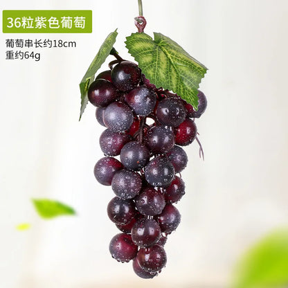 5PCS 12/18/24/36/60/85/100 Heads Artificial Grapes Christmas Halloween Wedding Party Home Garden Hanging Decoration Fake Fruits