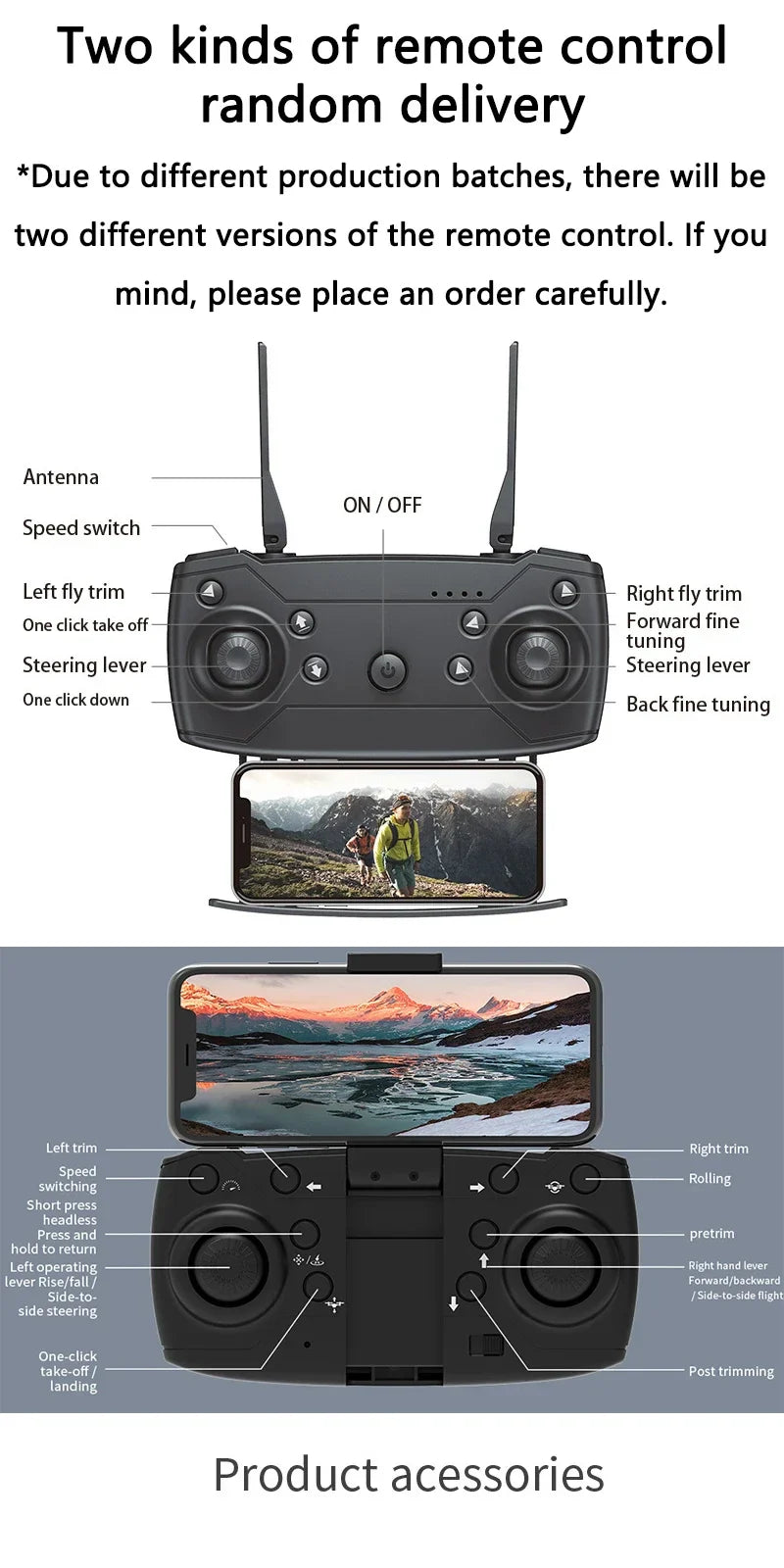 Drone FPV WiFi E88 Pro 2025 – Caméra simple/double 4K/1080P, HD grand angle, maintien d'altitude, jouet d'hélicoptère RC quadrirotor pliable