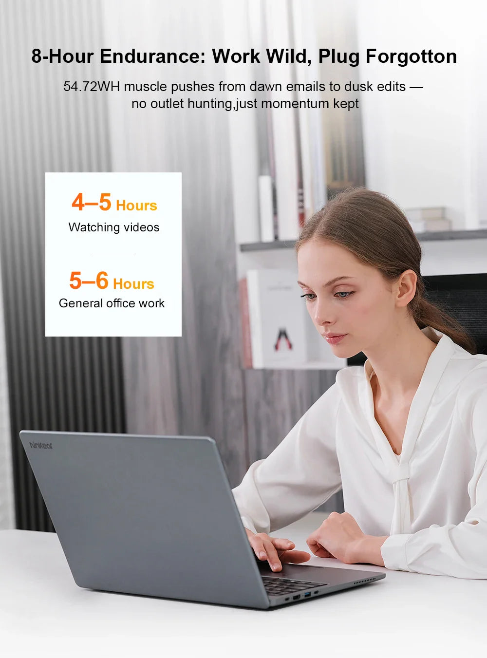 Ninkear A15 Pro Portable Laptop Windows 11 AMD Ryzen 5 7430U 16-inch 2.5K IPS 120Hz 16GB DDR4+1TB SSD WiFi6 BT5 Backlit Keyboard