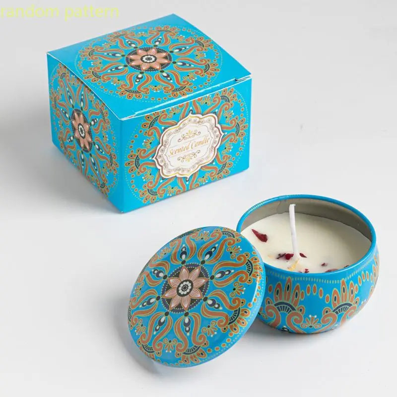 Bougies parfumées Osmanthus Gardenia avec pétales, petites bougies parfumées romantiques pour cadeaux d'anniversaire de filles, aromathérapie pour la maison