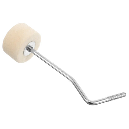 Batteur de grosse caisse, tête en feutre métallique Durable, son clair, pédale, marteau, accessoires de tambour, pratique pour étudiants et professionnels