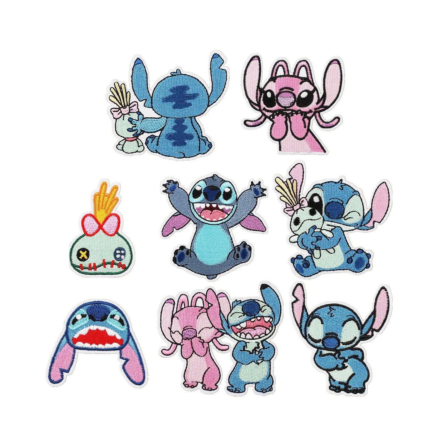 Cartoon Cute Anime Stitch Iron on Patches for Clothing T-shirt Bag Shose Stitch Patch Garment Stickers Embroidery Cloth Sticker