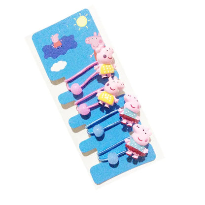 Épingles à cheveux Peppa Pig Corde à cheveux Enfants Kawaii Peppa Pig George Épingles à cheveux Corde à cheveux Pince Bb Filles Accessoires Peppa Pig Étudiants