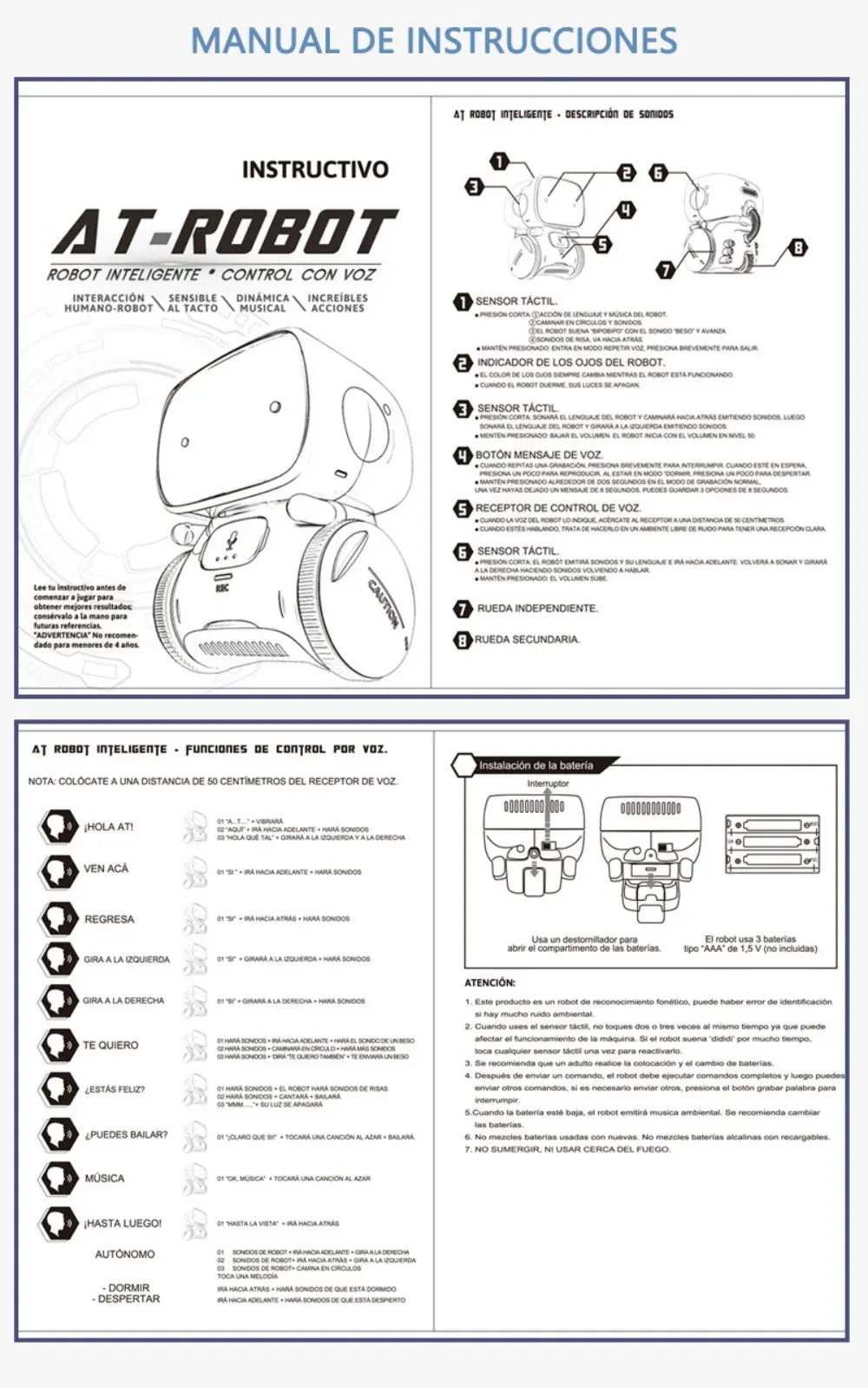 Robot Emo Robots intelligents Version russe, anglaise et espagnole jouets à commande vocale et tactile interactif éducatif pour enfants G