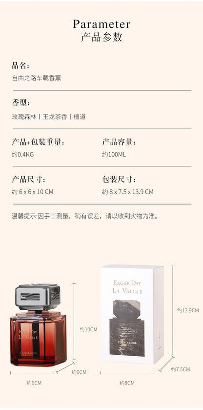 100Ml Car Aromatherapy Light Luxury Fragrance Perfume Ornaments Men Special Long-lasting Light Fragrance Car Aromatherapy